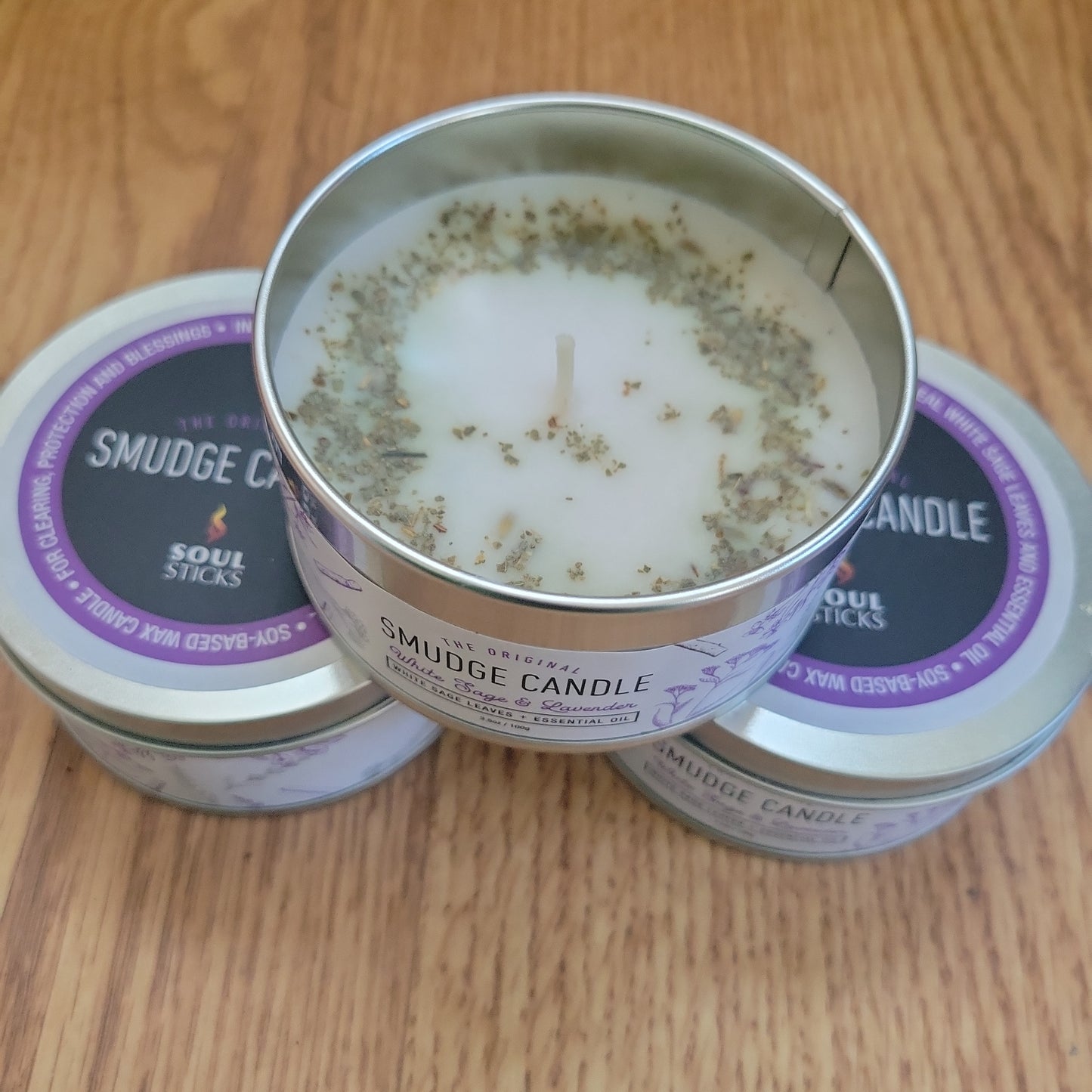 Candle- Soul Sticks White Sage & Lavender