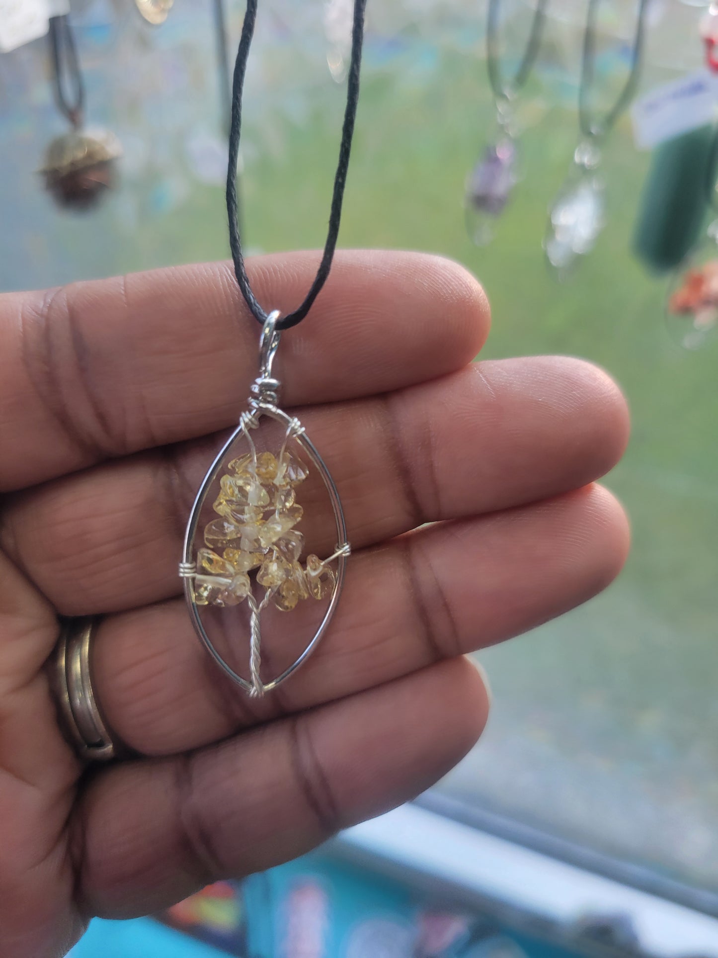 Necklace- Tree of Life Citrine