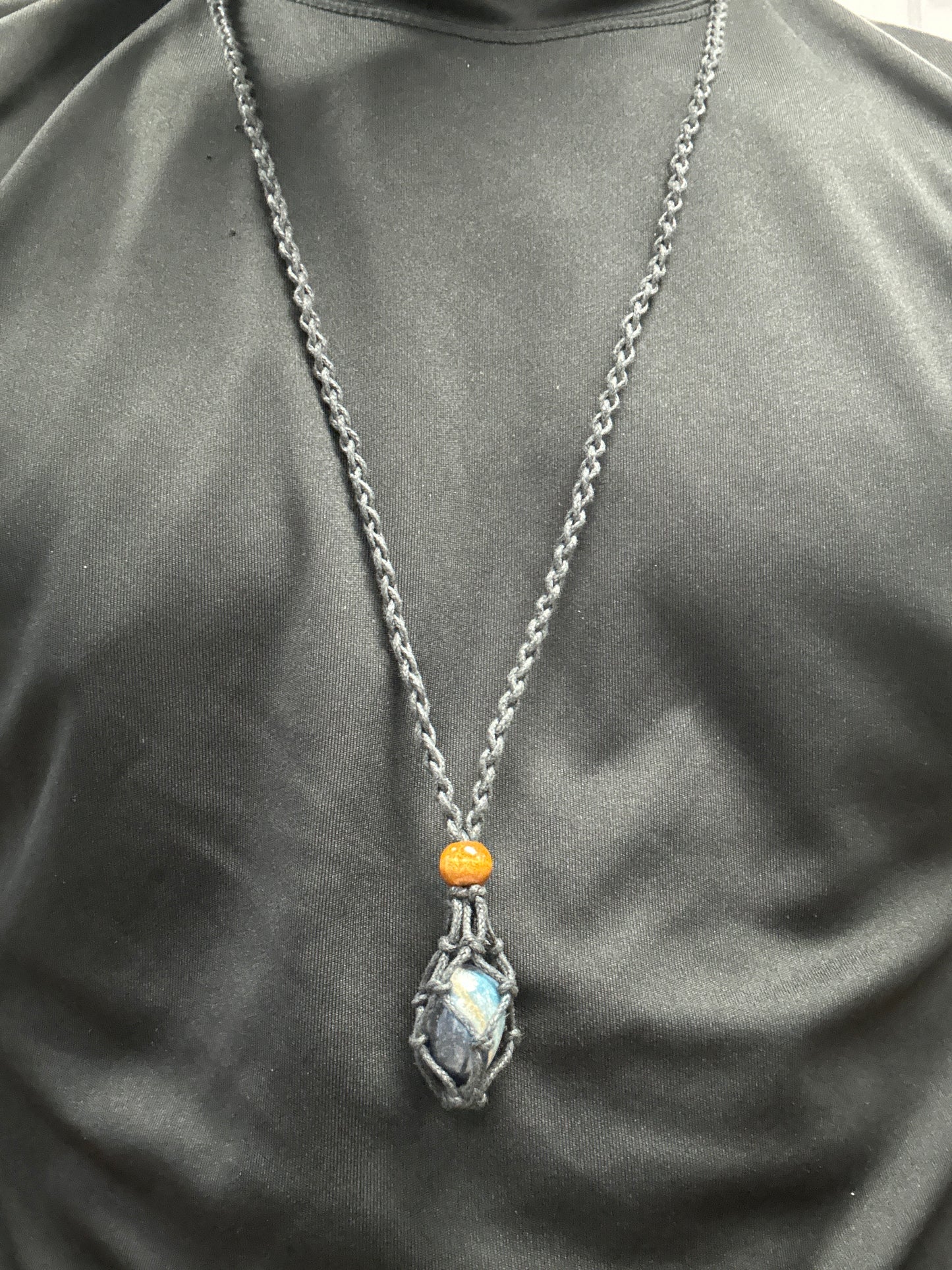 Necklace- Mystery Crystal Fishnet Necklace