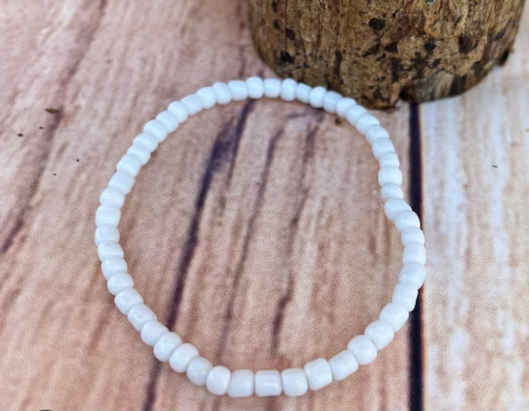 Bracelet- Orisha Obatala Beads