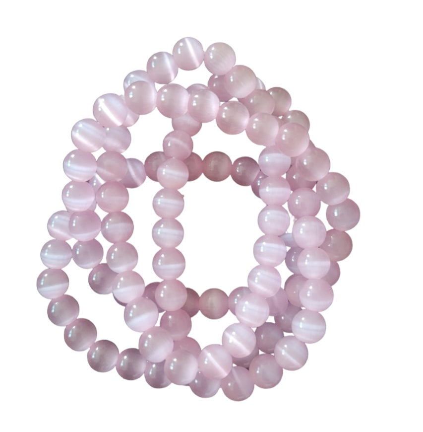 Bracelet- Pink Cat's Eye