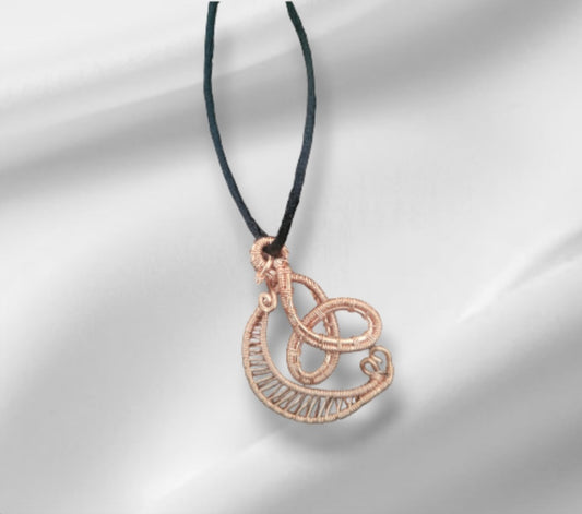 Necklace- Trinity Knot Cresent