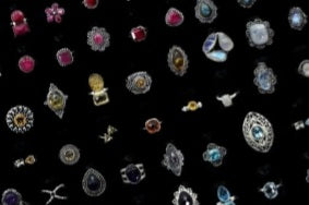 Rings- Crystal Adjustable Ring (Mystery Pick)