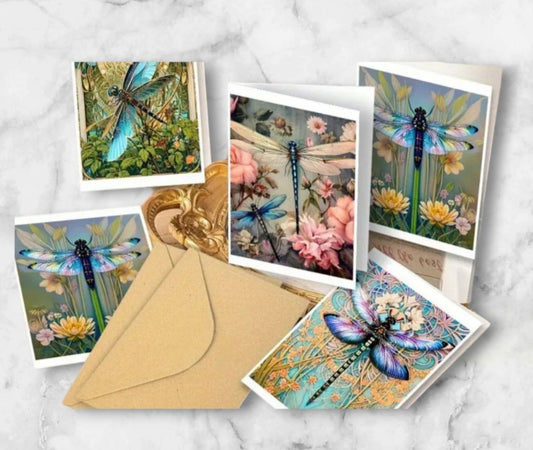 Cards- Dragonfly Garden Greeting Card