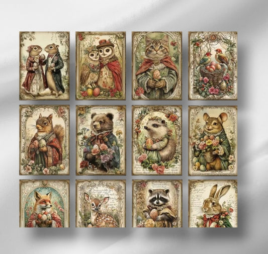 Cards- Vintage Ostara Totem Greeting Card