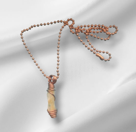 Necklace- Copper Wrapped Citrine