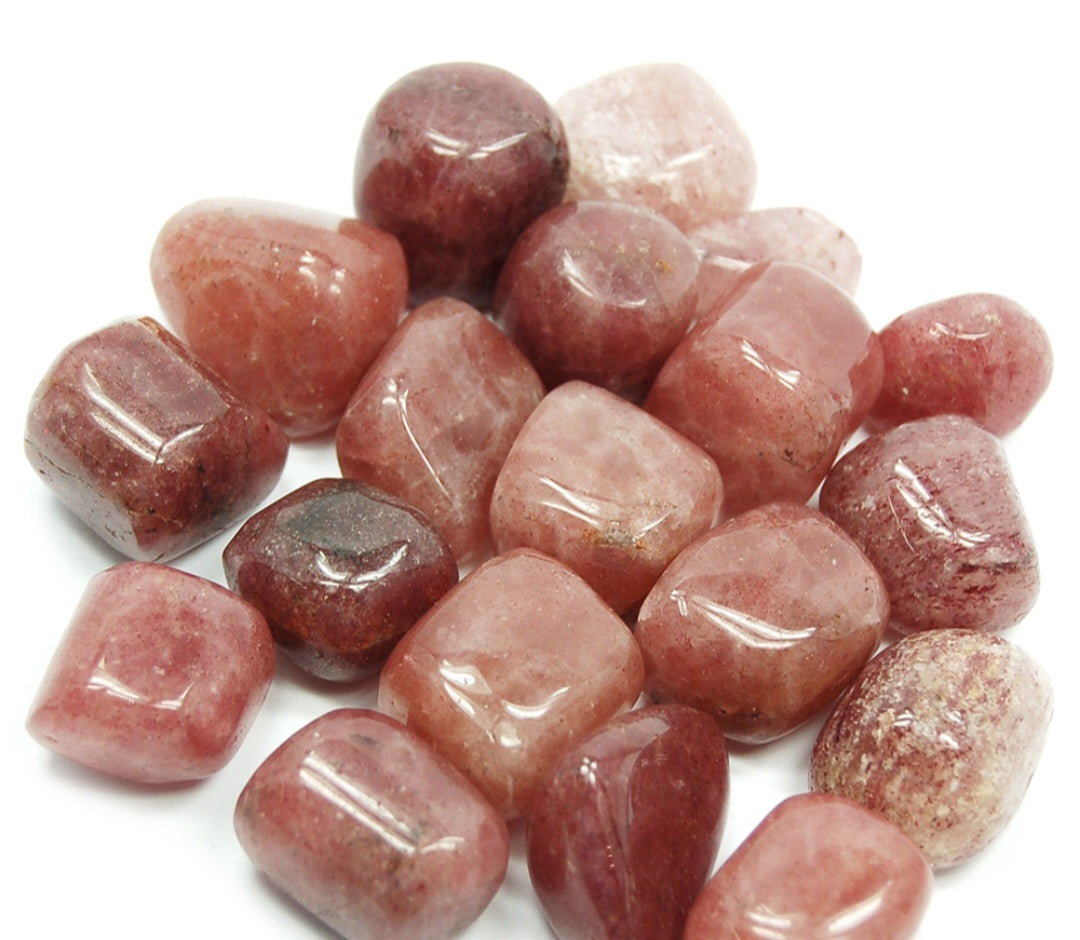 Tumbled- Strawberry Quartz