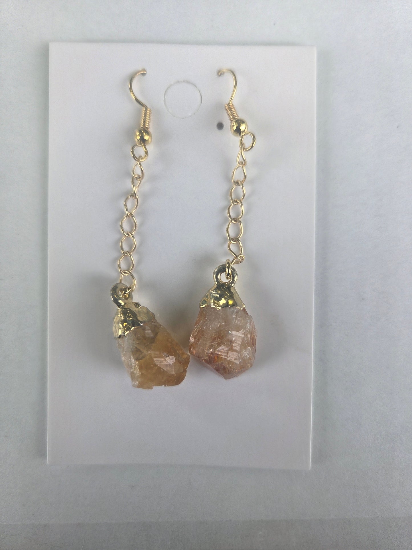 Earrings- Citrine (Goldplated)