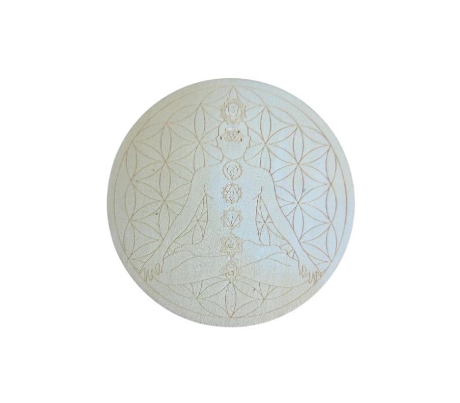 Board- Mandala Yoga Crystal Grid Board (sm)