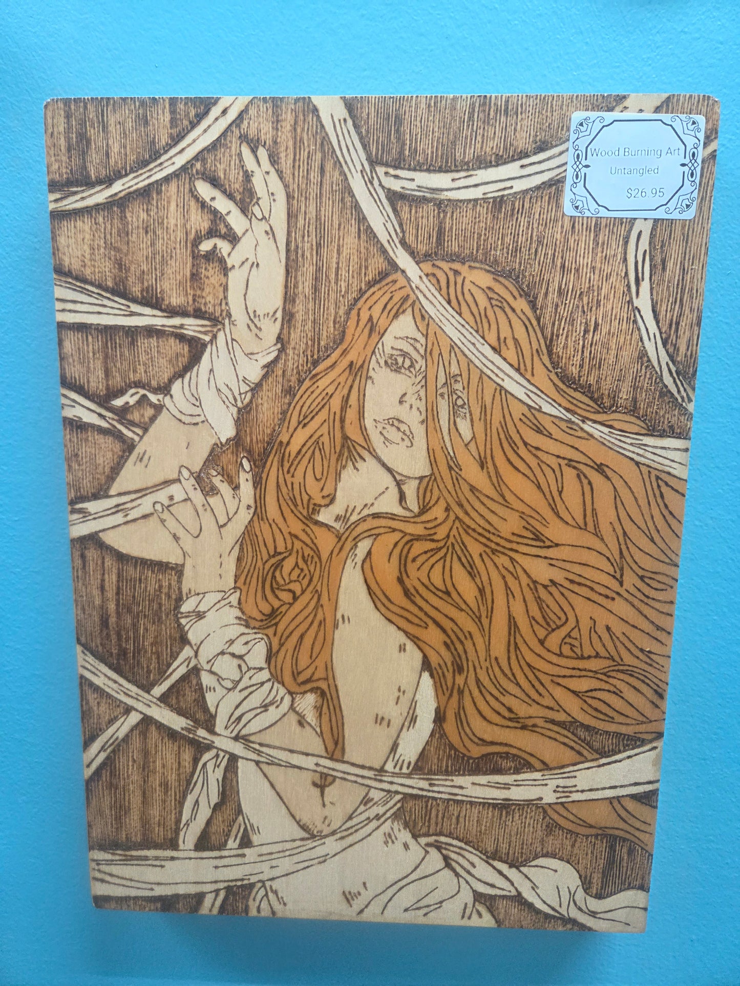 Wood Burning Art- Untangled