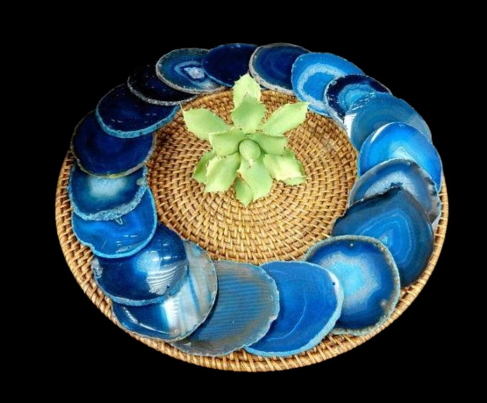 Slice- Blue Agate (4in)