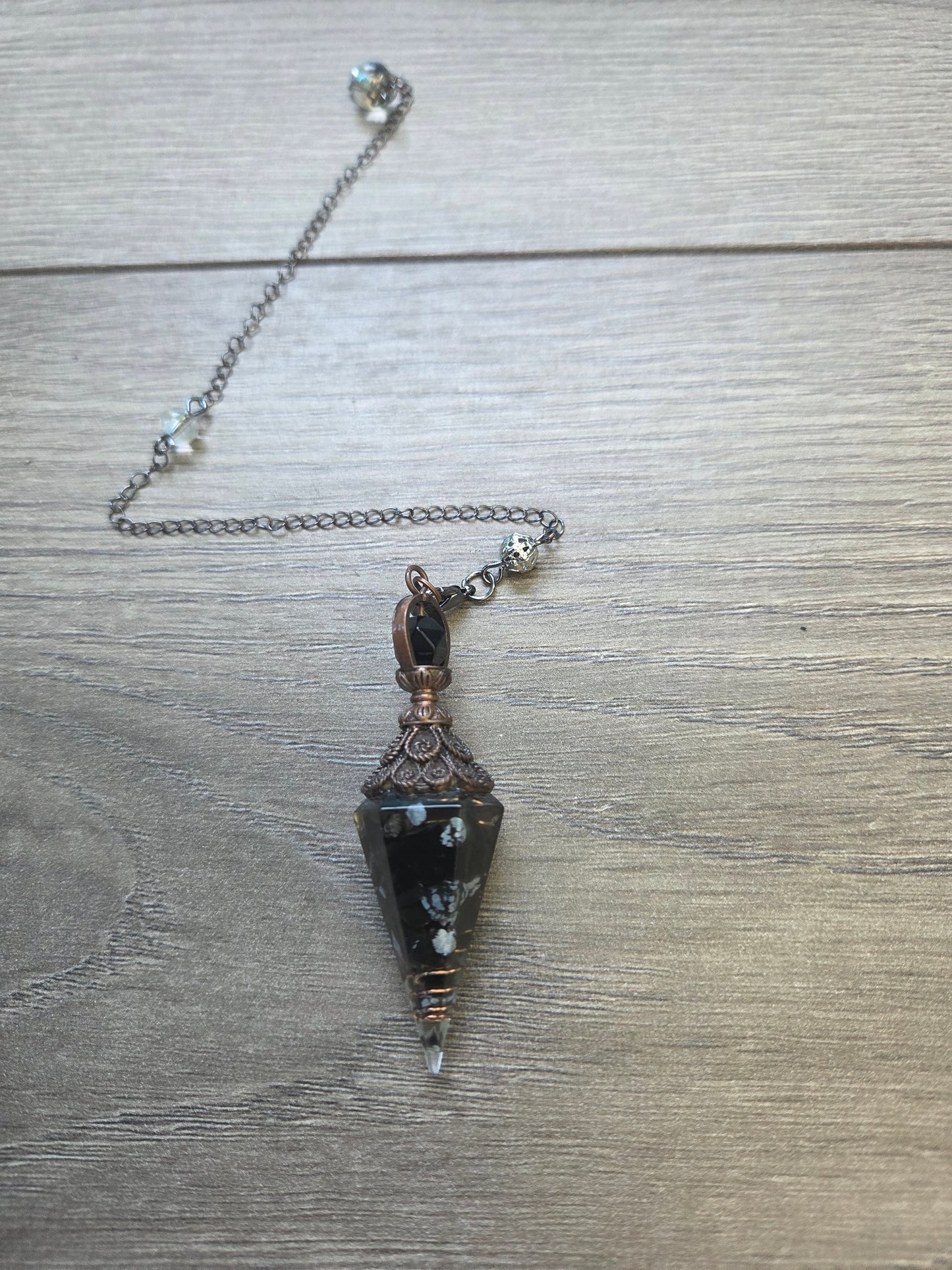Pendulum- Snowflake Obsidian