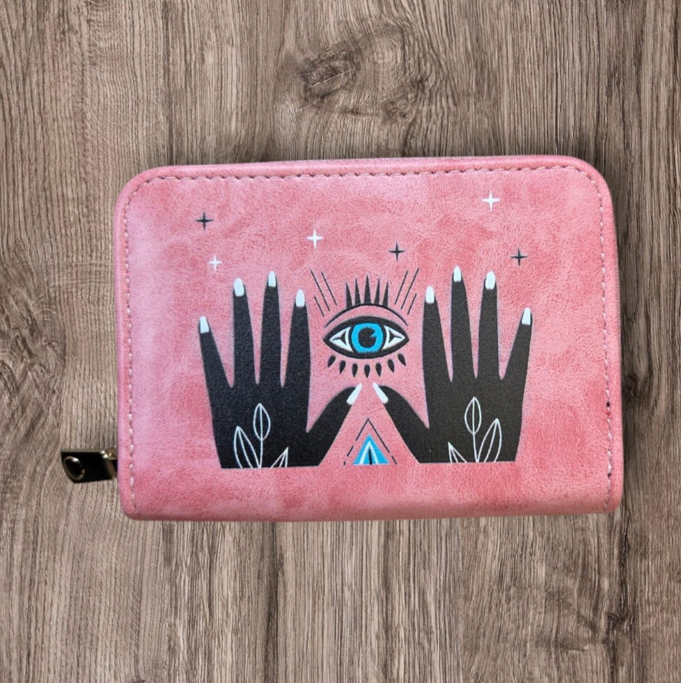 Fashion- Wallet, Card Holder, Change Pouch (Pink)