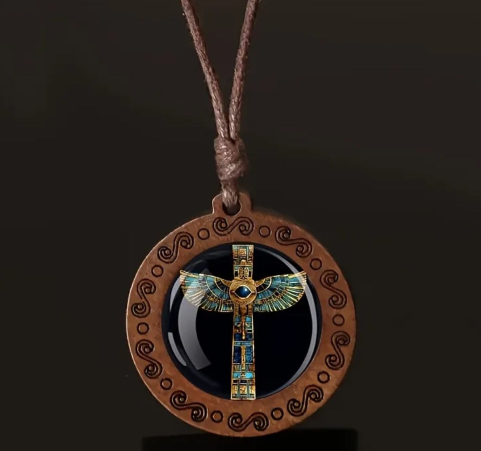 Necklace- Magick-n-Wood Wings of Isis