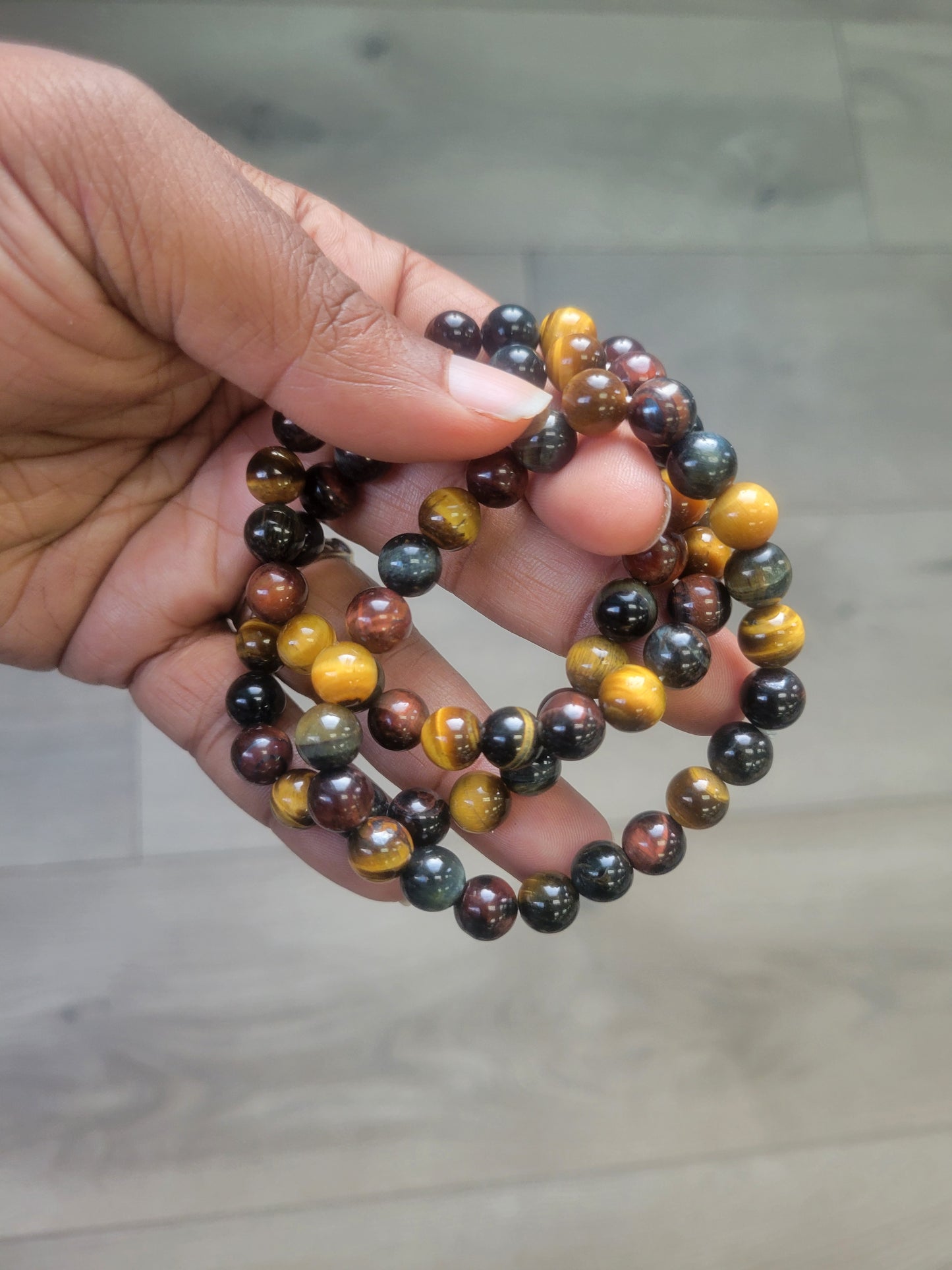 Bracelet- Multi- Color Tigers Eyes