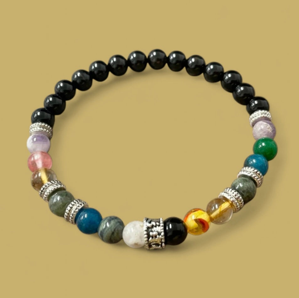 Bracelet- Mixed Stones w/ Black Onyx