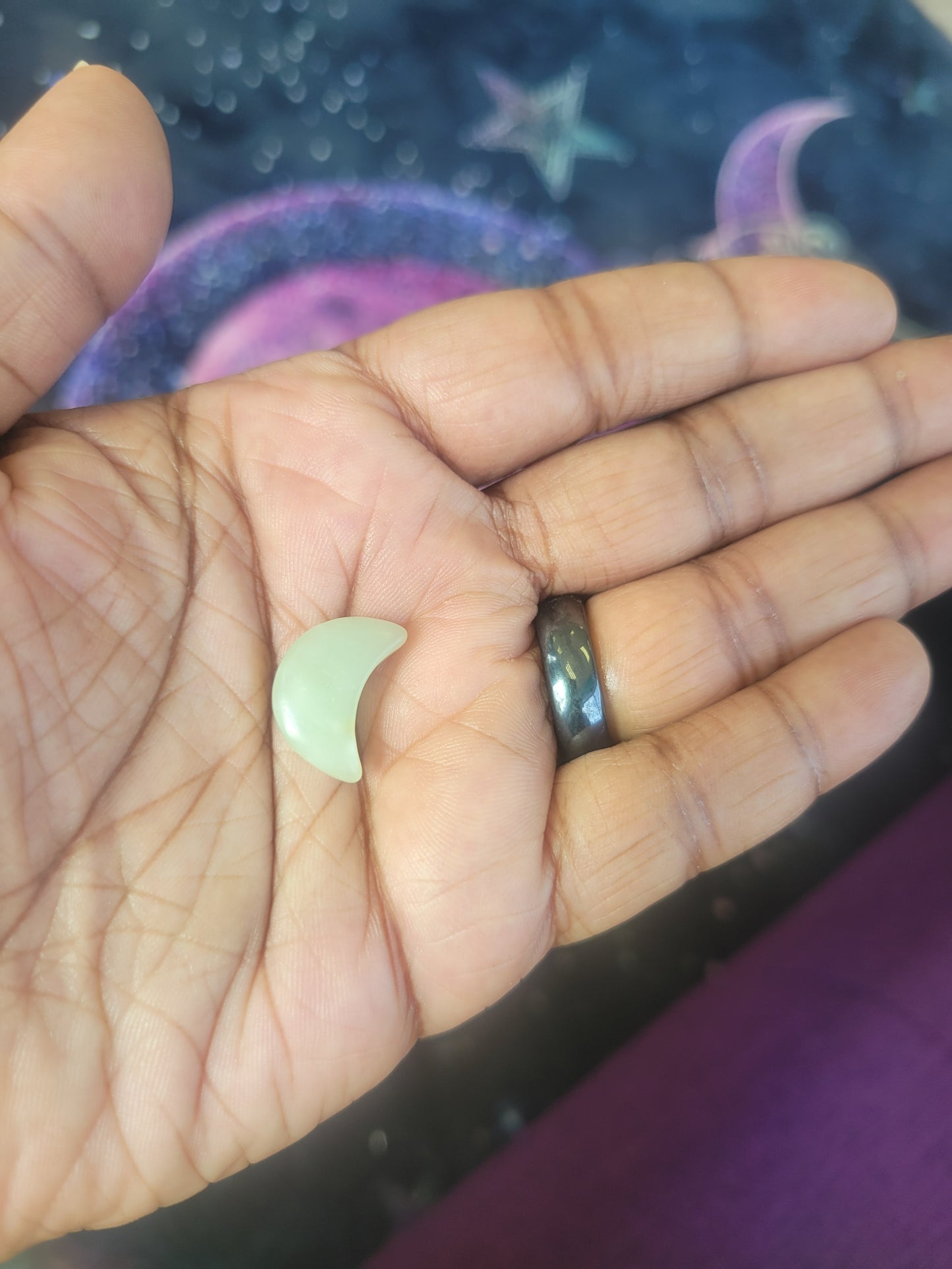 Tumbled- Cresent Crystals (Mystery Pick)