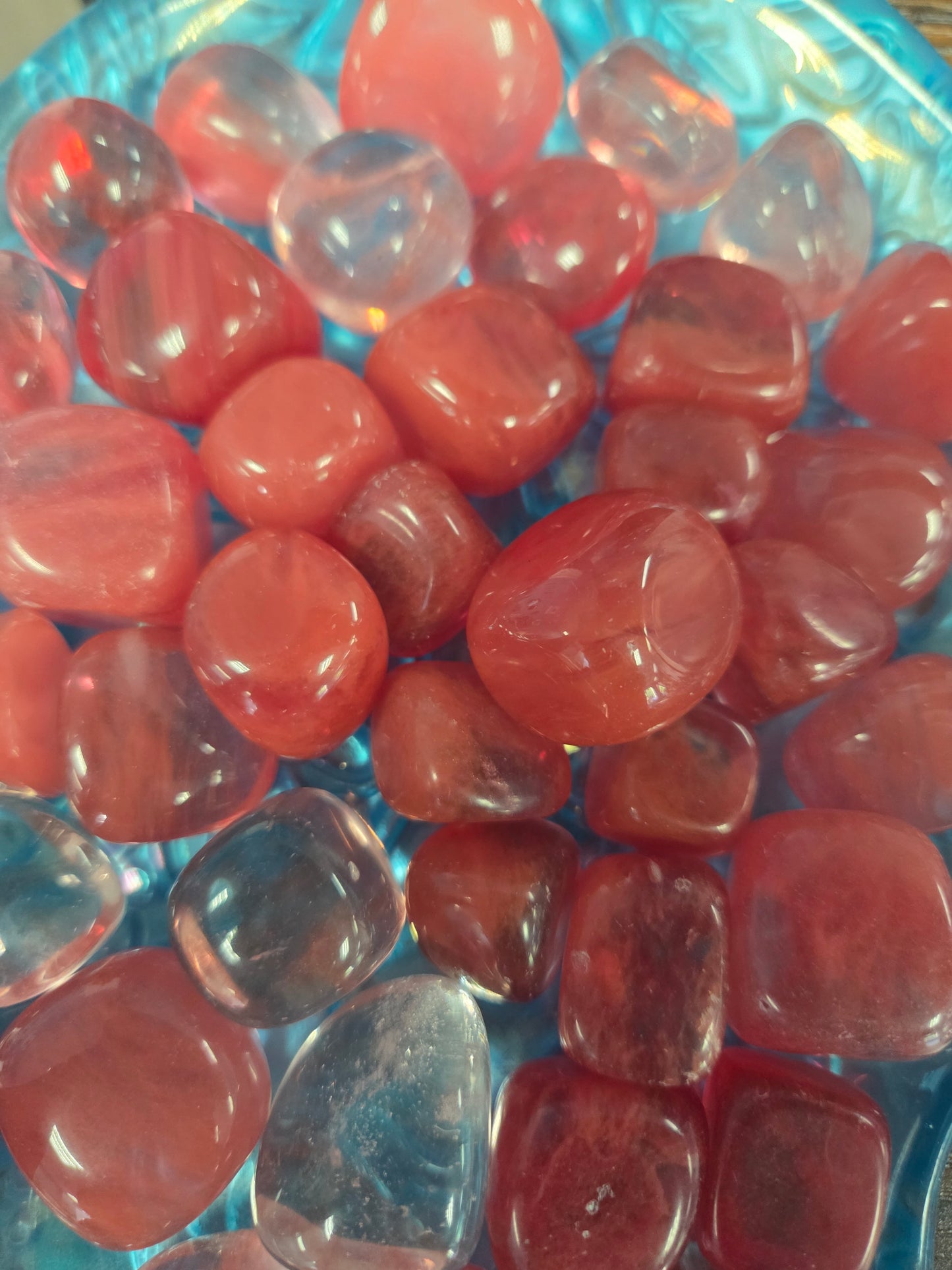 Tumbled- Watermelon Quartz