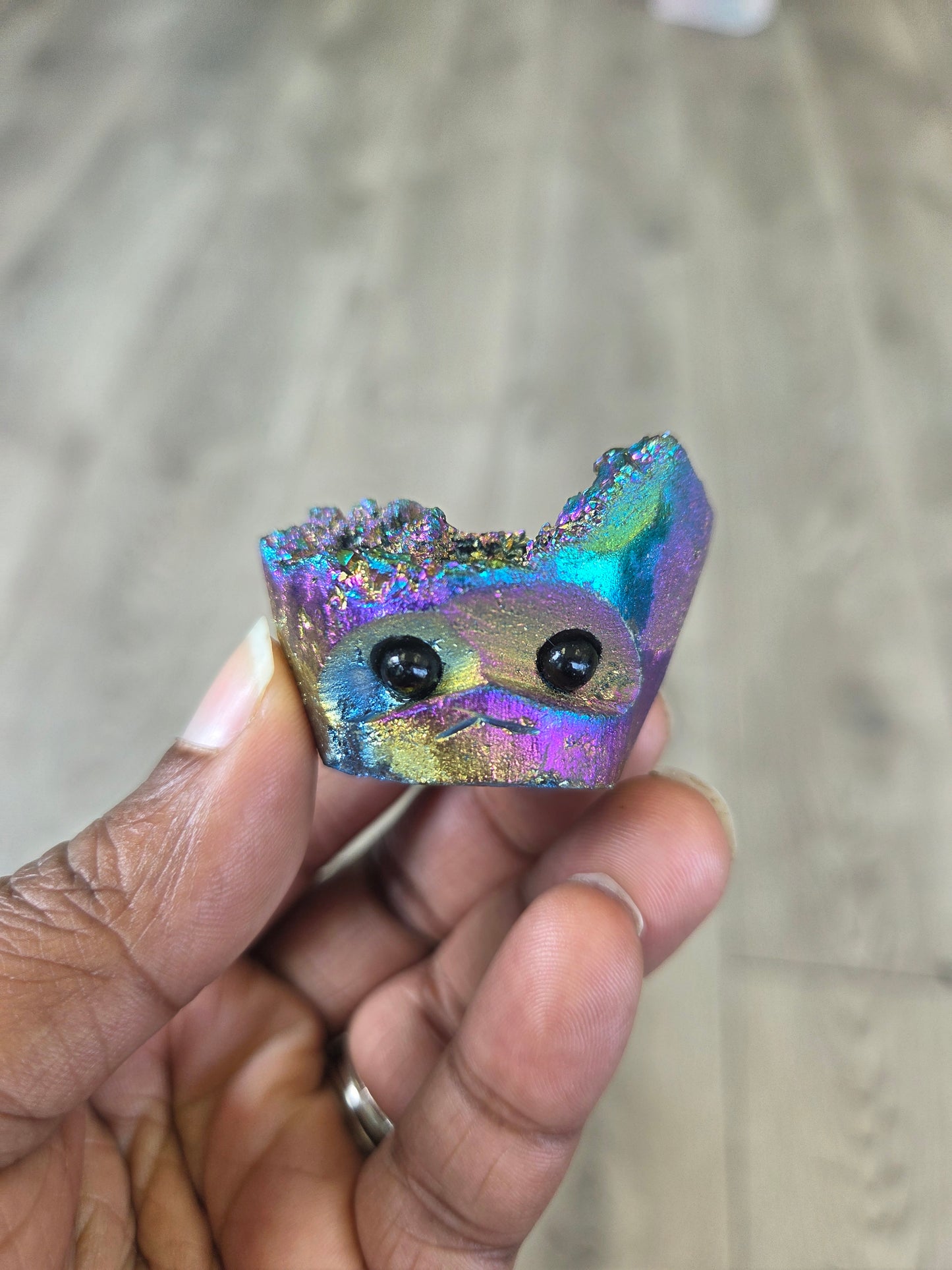 Carved- Titanium Hedgehog