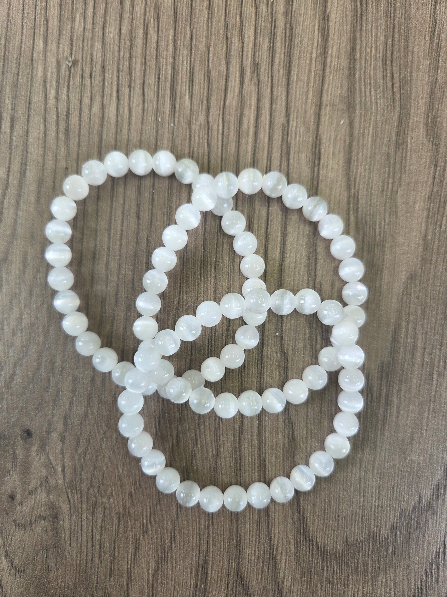 Bracelet- Selenite 6mm