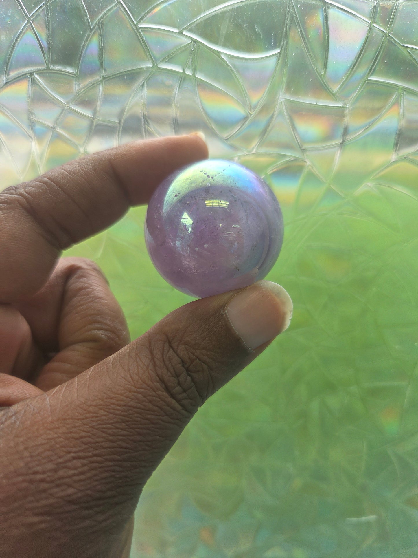 Sphere- Aura Quartz
