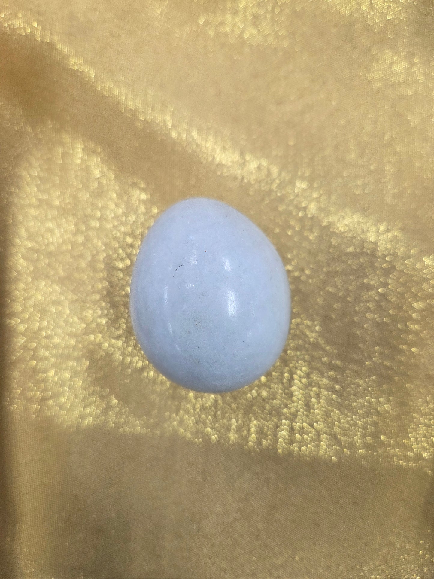 Tumbled- Blue Calcite Egg