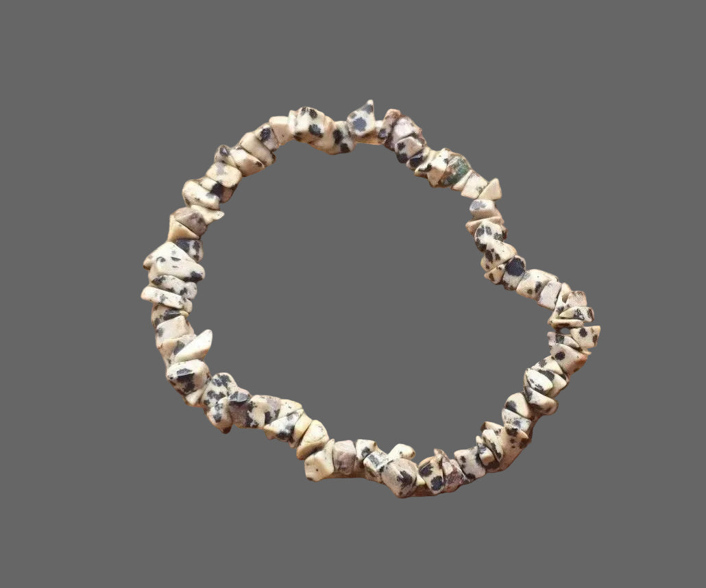 Bracelet- Dalmatian Jasper Chip Bracelet