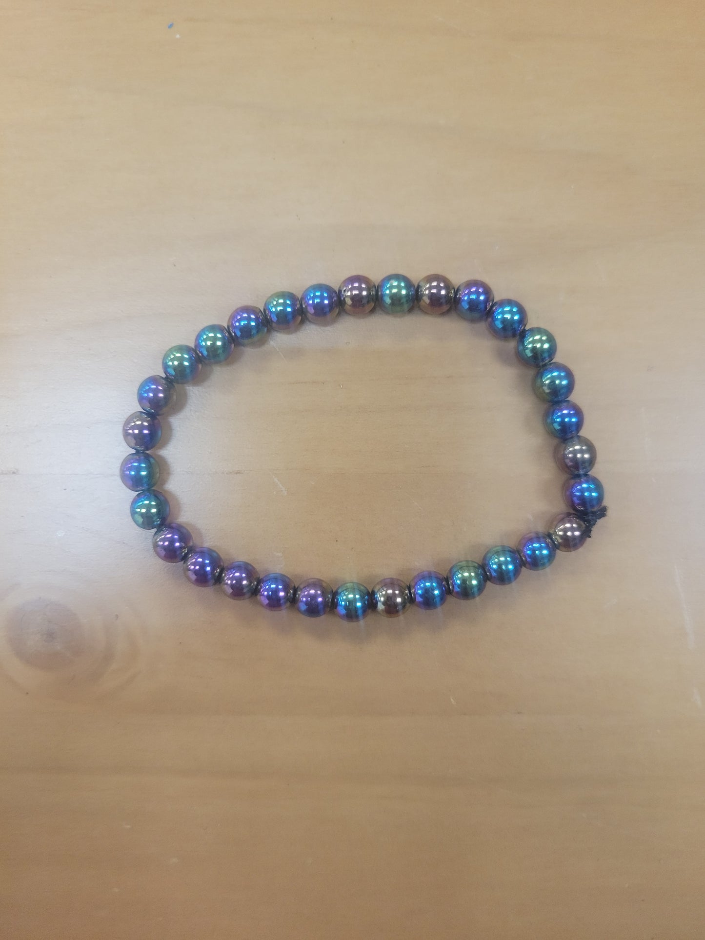 Bracelet- Rainbow Hematite 8mm