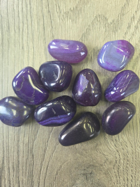 Tumbled- Purple Agate