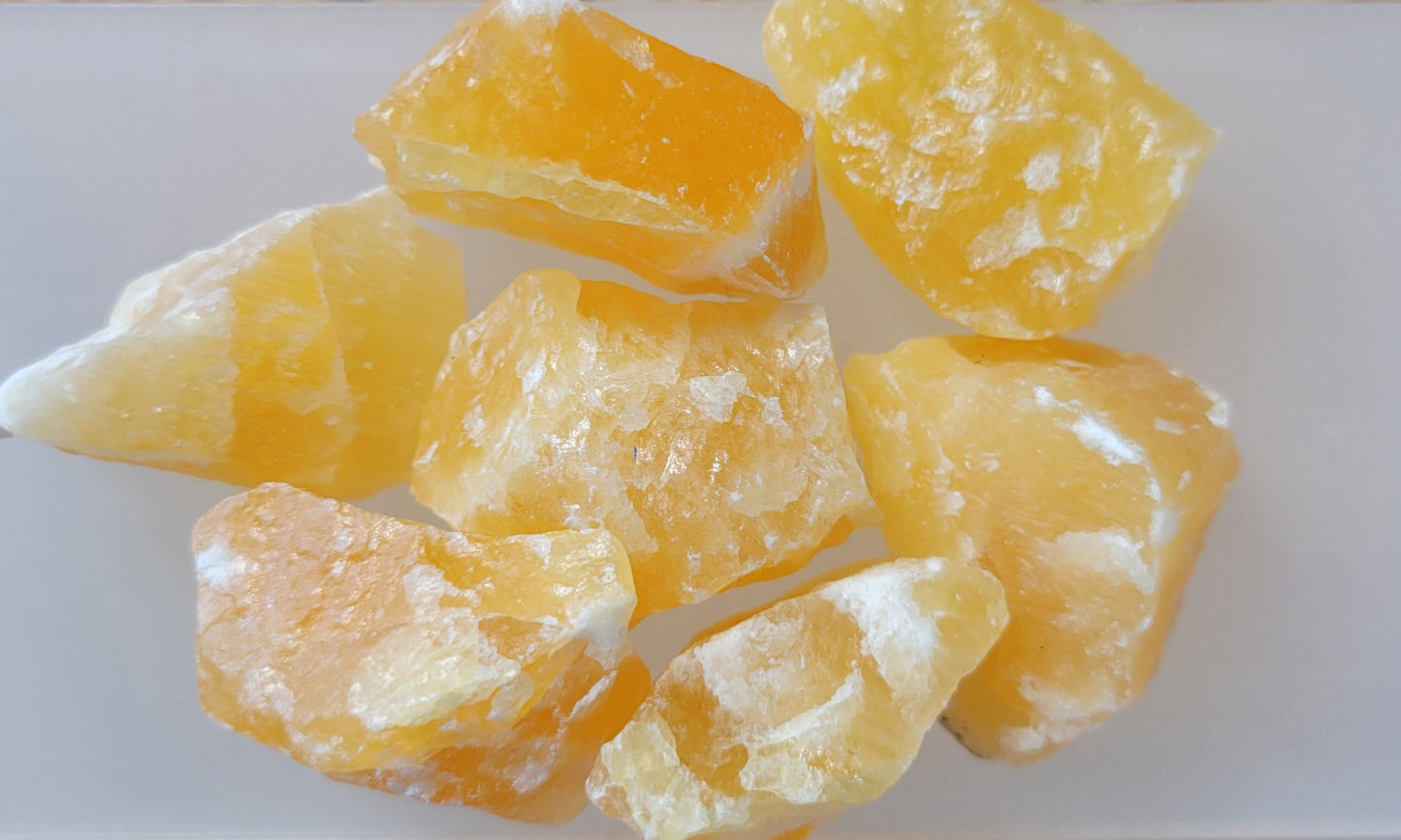 Raw - Orange Calcite