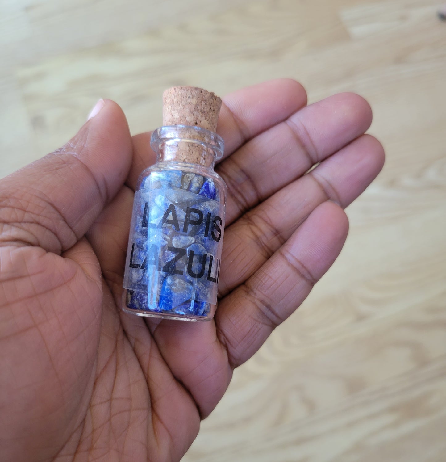 Chips in the bottle- Lapis Lazuli