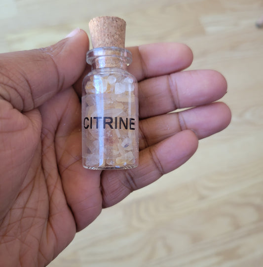 Chips in the Bottle- Citrine
