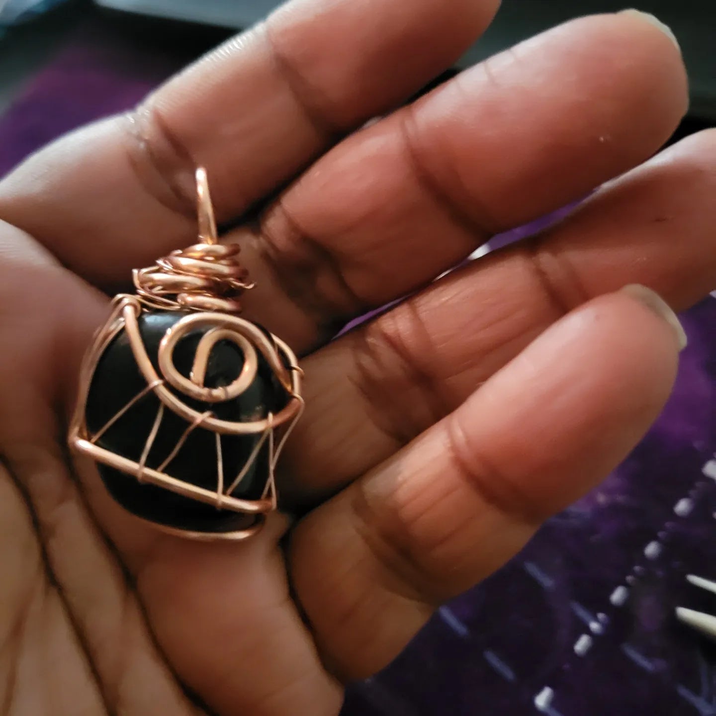 Wire Wrapping (Stones seen here are not for sale)