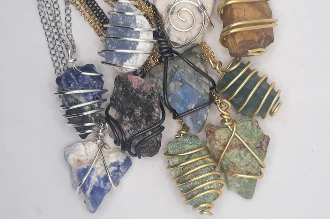 Wire Wrapping (Stones seen here are not for sale)