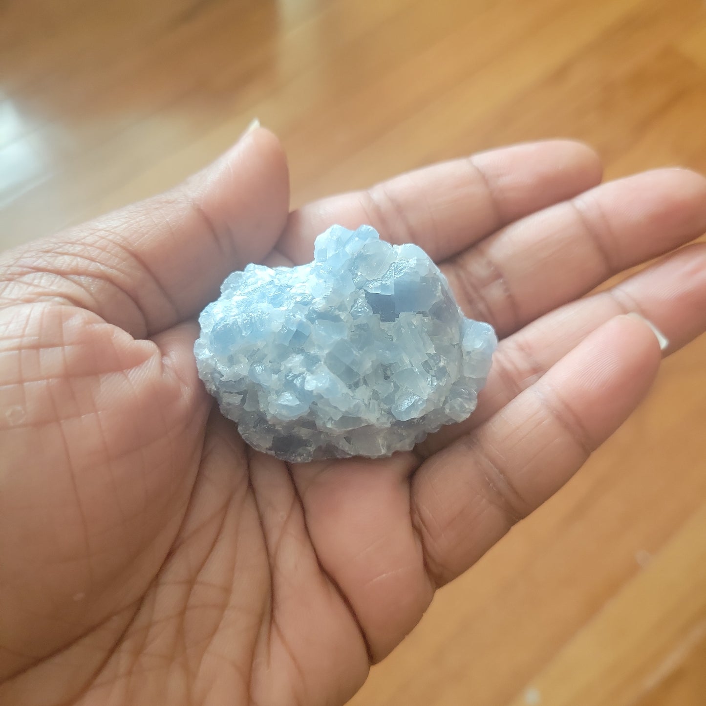 Raw- Blue Calcite Clusters
