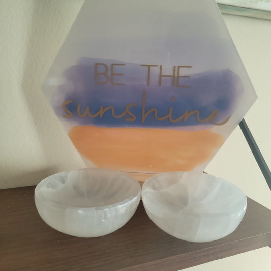 Tumbled- Selenite Bowl