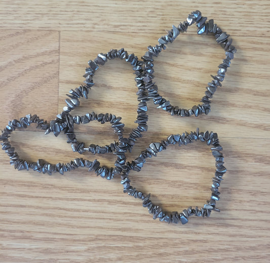 Bracelet- Hematite Chip
