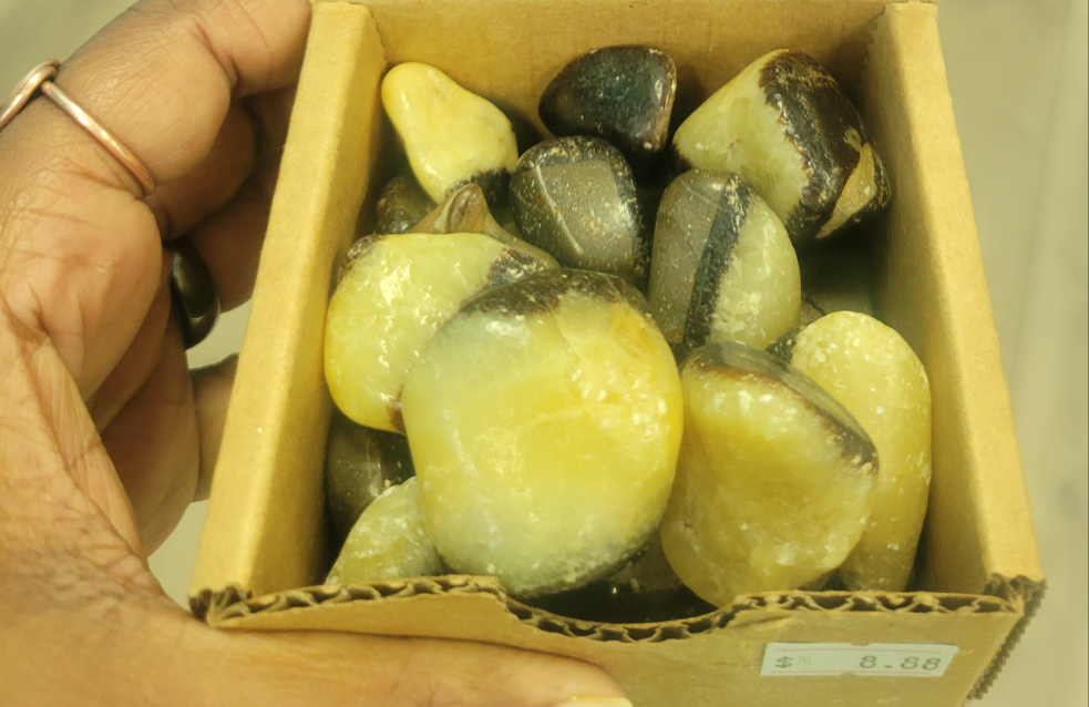 Tumbled- Septarian Calcite