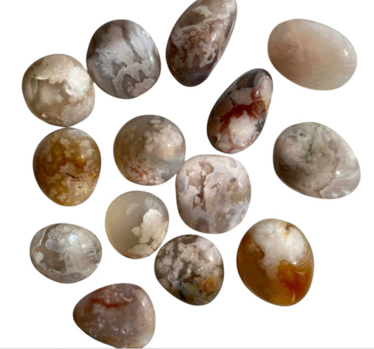 Tumbled- Flower Agate