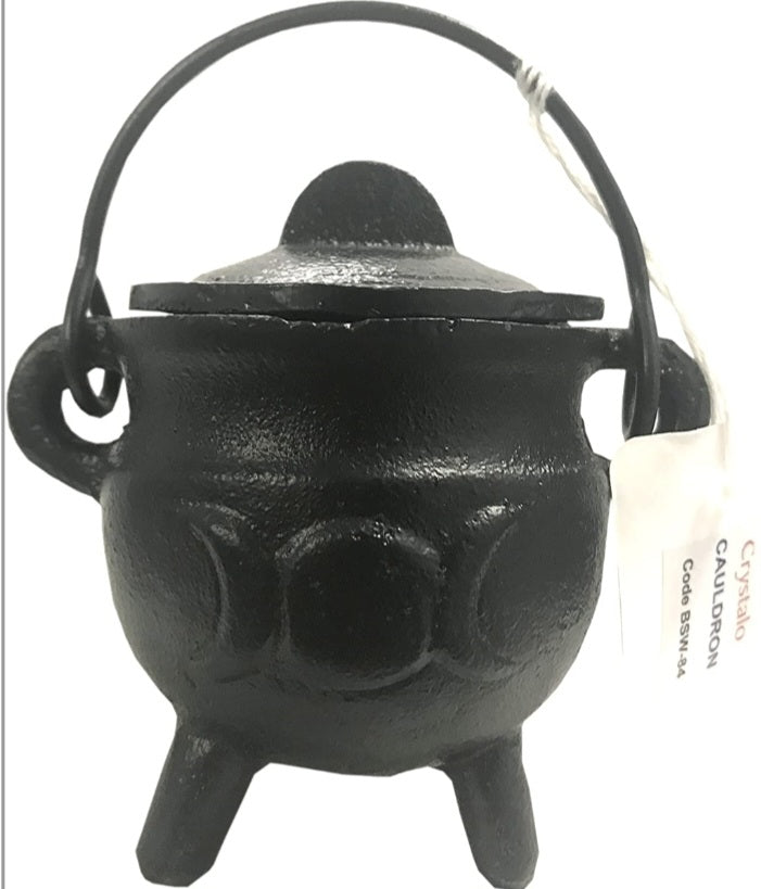 Cast Iron Cauldron - Triple Moon
