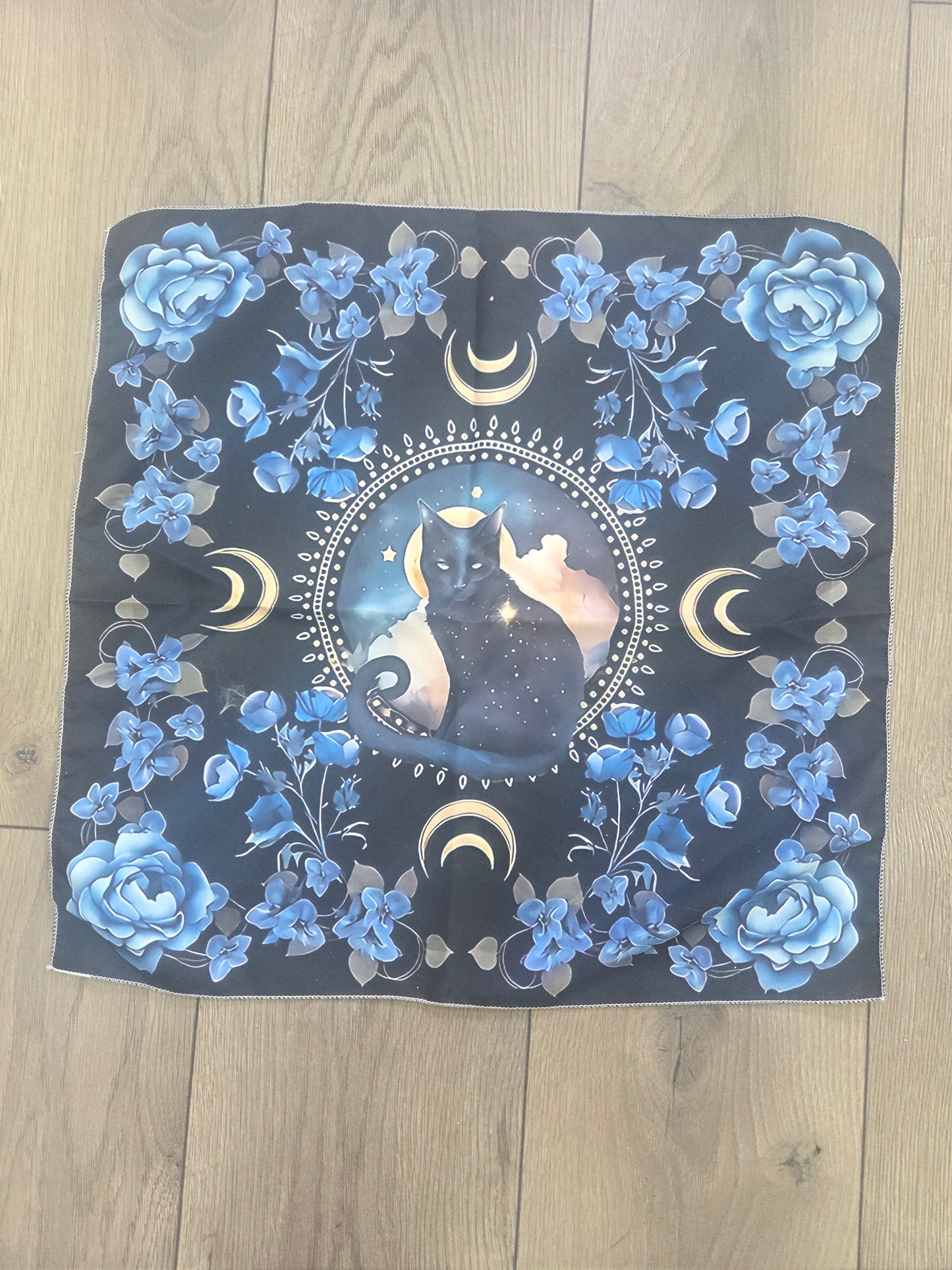 Cloth- Midnight Kitty 19x