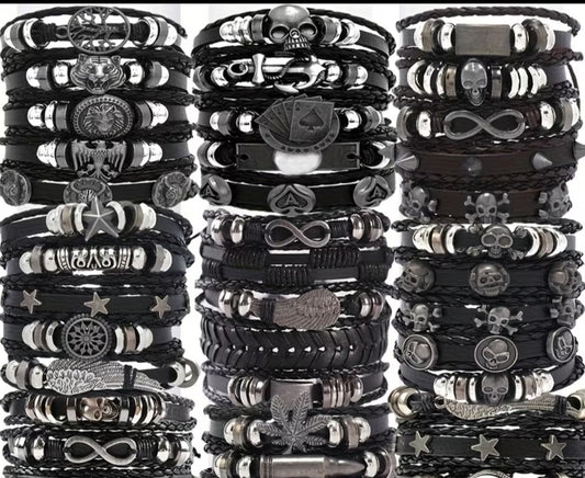 Bracelet- Goth Cloth Adjustable Bracelet (Mystery Pick)