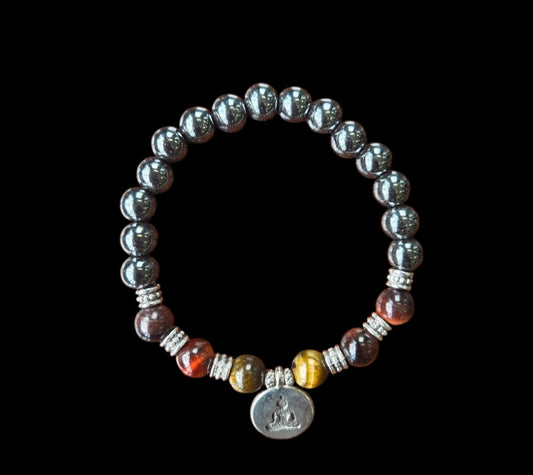 Bracelet- Hematite Mixed Tigers Eye
