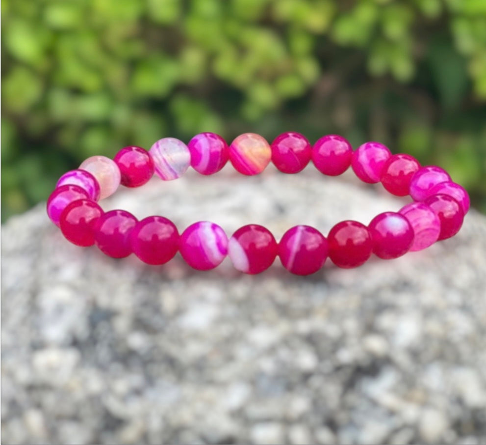 Bracelet- Pink Agate