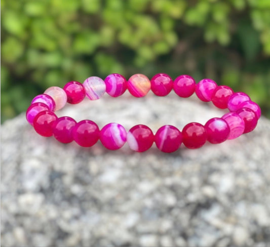 Bracelet- Pink Agate