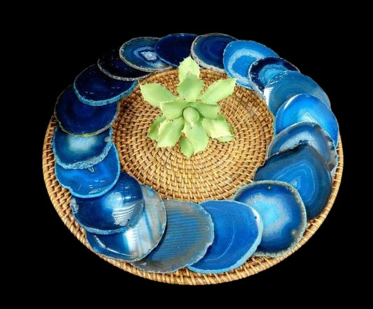 Slice- Blue Agate (4in)