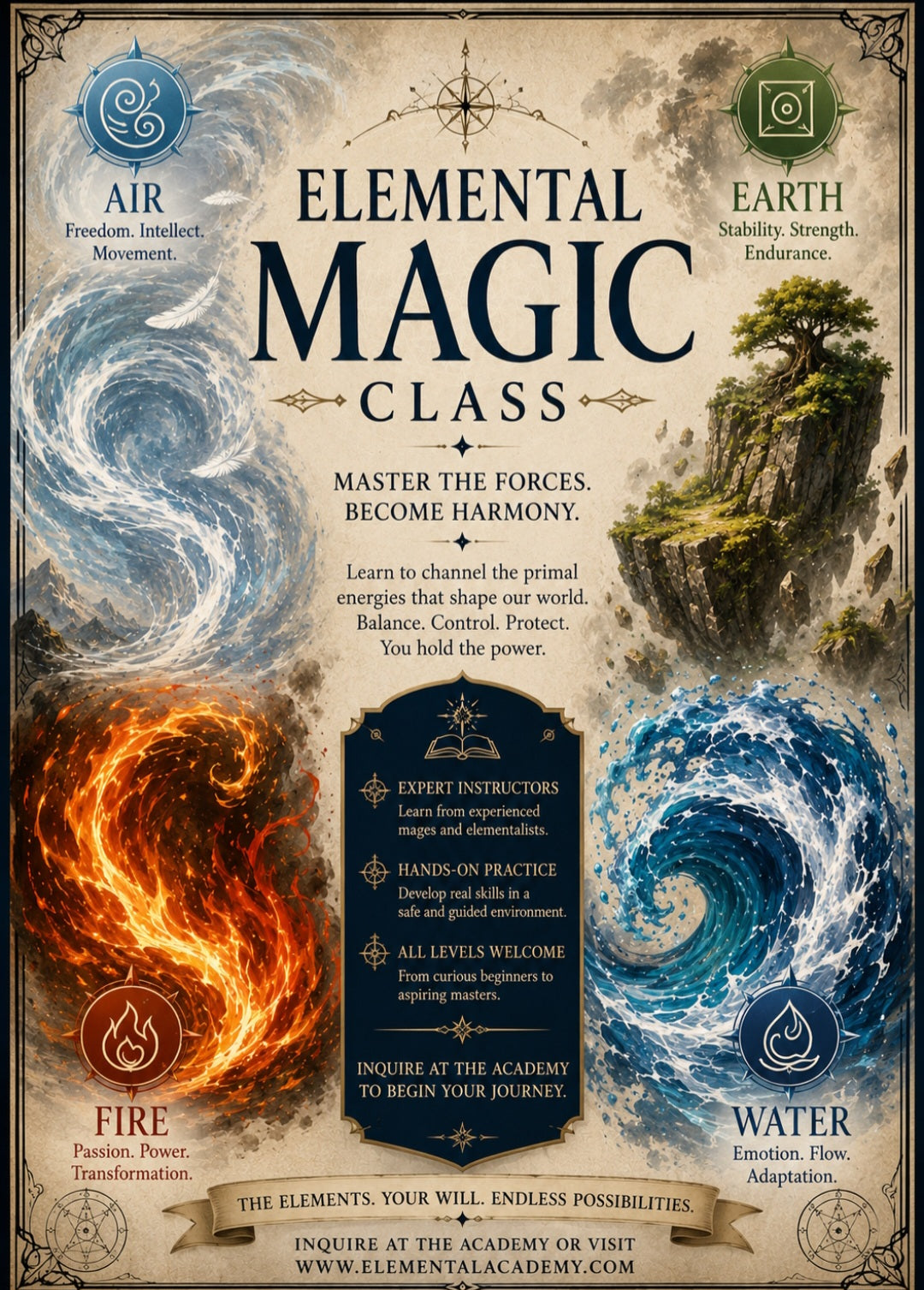 Masterclass Sunday- Elemental Magic & Divine Spaces (July 12th)