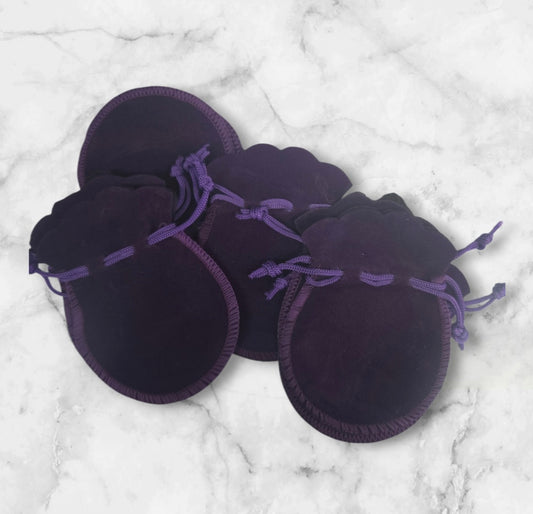 Mojo Bag- Velvet Draw String (Purple)