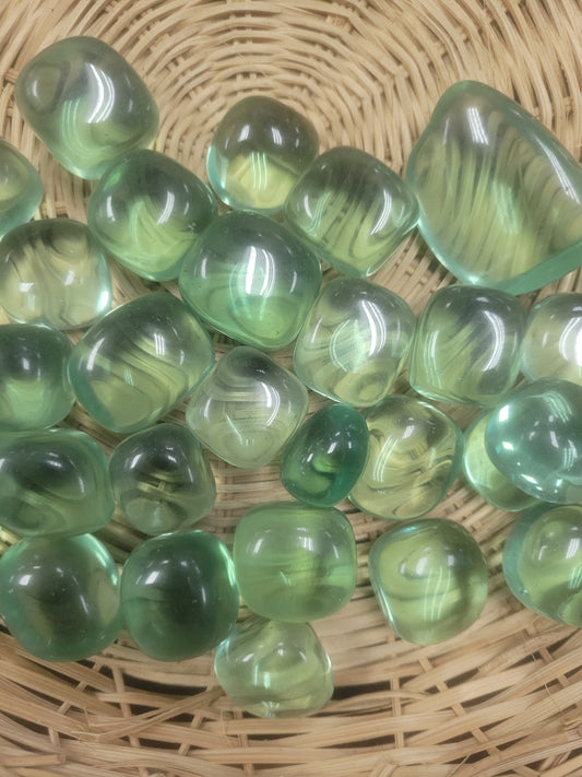 Tumbled- Green Obsidian