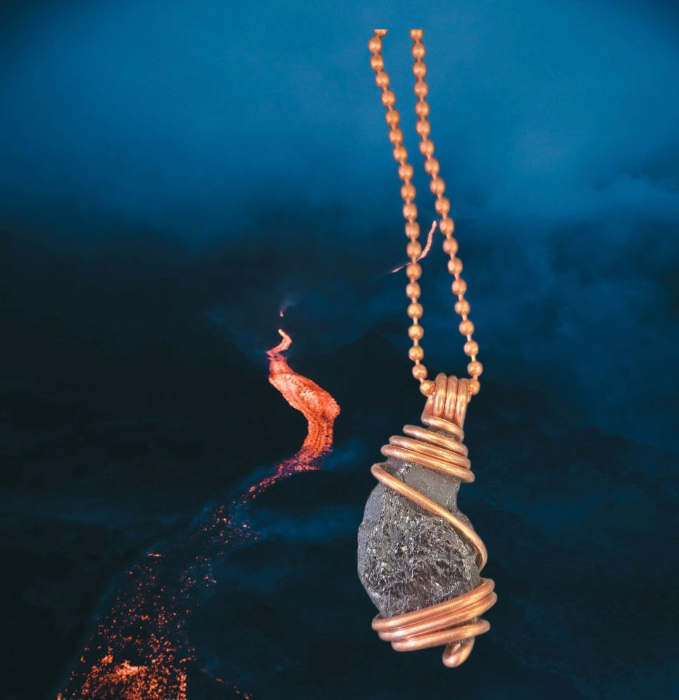 Necklaces- Copper Wrapped Black Tourmaline
